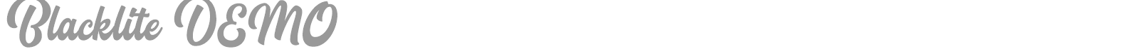 Blacklite font preview